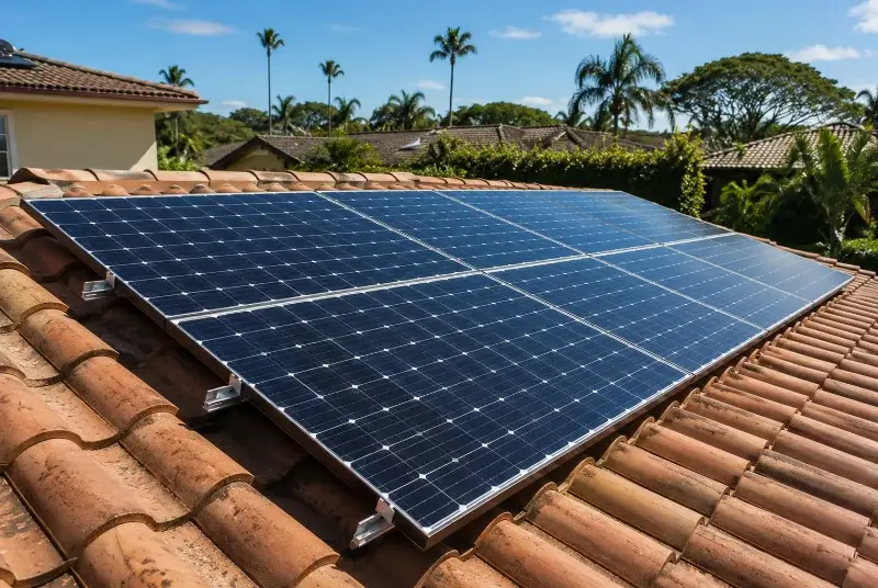Installation de panneaux solaires à Leschaux